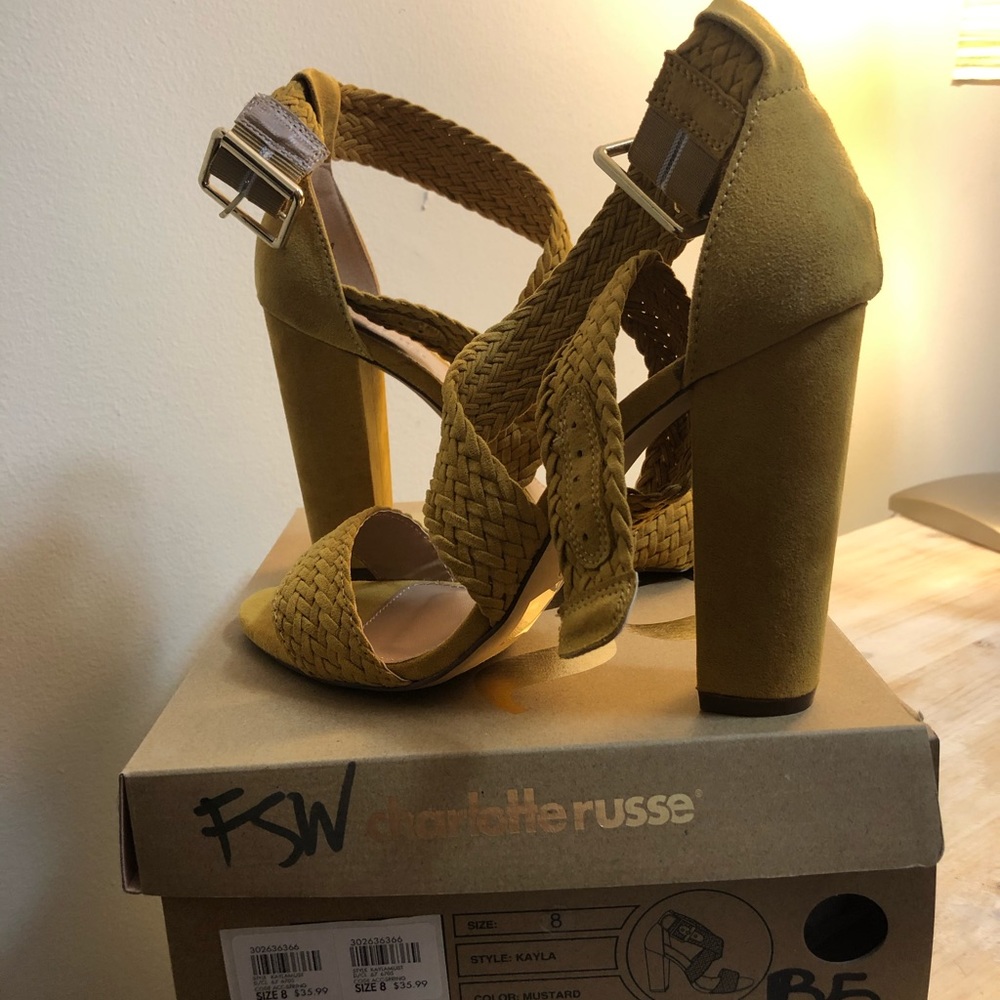New mustard colored heels